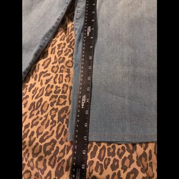 TOO-SHE-SHE size 10 / large 1 piece wide leg cropped jeans & top self satin belt - Picture 6 of 16